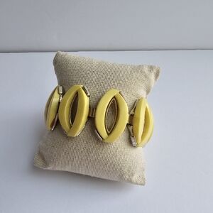 Vintage yellow thermoset mod bracelet